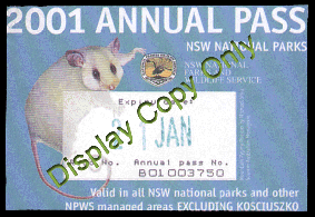 NSW NPWS 2000 annual pass