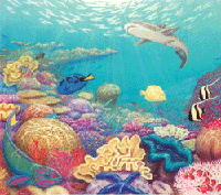 Coral reef habitat